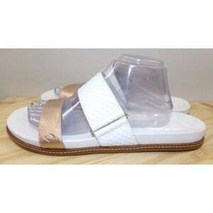 Sperry Waveside Plushwave Slide Sandal Womens White Gold Size 12 M Slip On‎